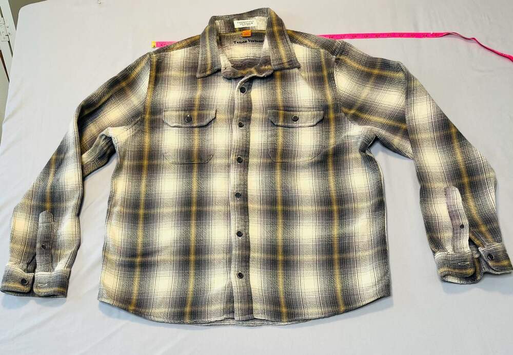 Tailor Vintage Connecticut Originals Heavy Twill Plaid Flannel Shirt Brushed Her